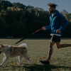 Person running with their dog